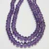 This listing is for the 1 strand of AAA Quality African Amethyst Micro Faceted Roundell in size of 7 - 8 mm approx.,,Length: 10 inch